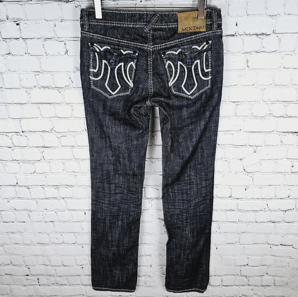 MEK | Mulholland straight leg embellished pocket jeans - Picture 2 of 12